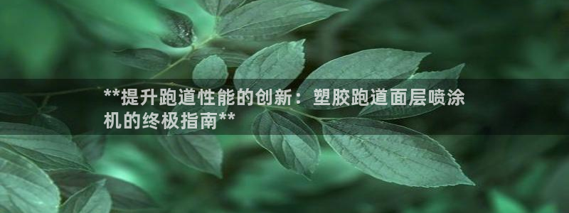 谈球吧体育app下载中心在哪找：**提升跑道性能的创新：塑胶跑道面层喷涂
机的终极指南**